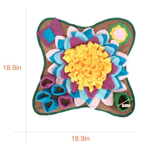 Yummy Sam Snuffle Mat for Small Medium Dogs Nose Smell Training, Grey - color: Grey