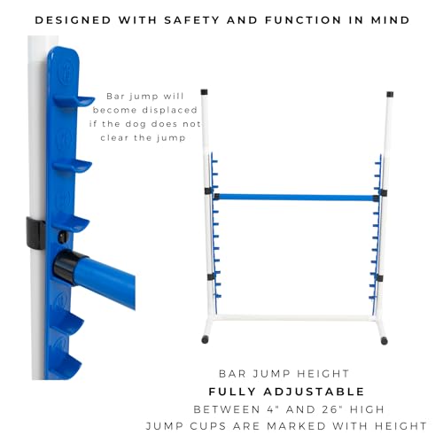 Better Sporting Dogs 4 Pack Adjustable Dog Agility Jumps