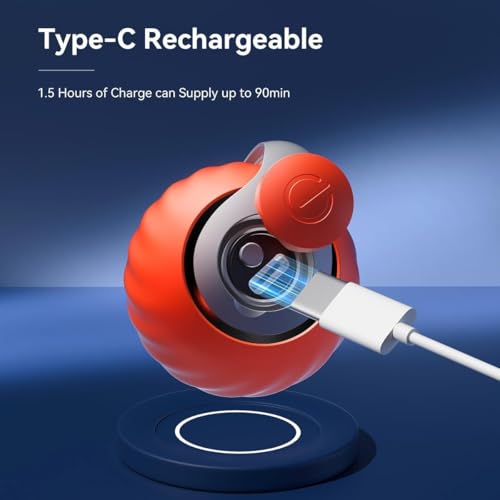 Speedy Tail 2.0 Cat Toy,Interactive Cat Ball,CatToys for Indoor Cats,Chewie Viral CatBall,Adjustable Sports Rolling Toy,Electric RollingBall Christmas Birthday Gift for Pets.(Orange) - color: Orange
