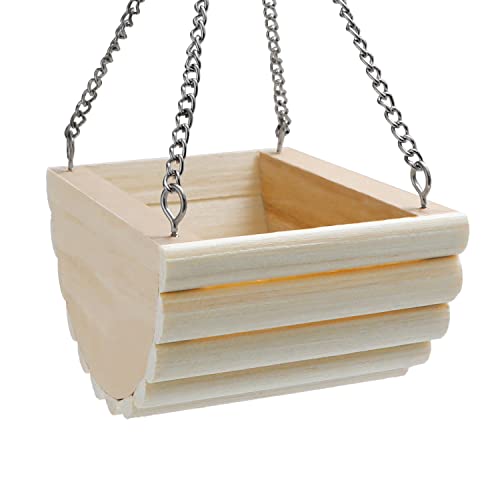 Hamster Wooden Swing Toy Hanging Bed for Gerbil Rat Mouse Dwarf Hamster
