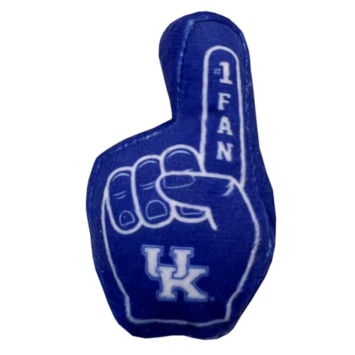 Pets First Best Plush CAT Toy - NCAA Kentucky Wildcats Complete Set of 3 Piece Cat Toys Filled with Fresh Catnip. Includes: 1 Helmet Cat Toy, 1 Football Cat Toy with Feathers, & 1 Beer Bottle. - color: Kentucky Wildcats
