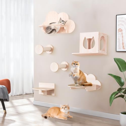 Cat Wall Furniture Set, Cats Wall Shelves Cat Wall Climber