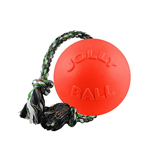Jolly Pets Romp-n-Roll Dog Toy, Orange, 6", Model Number: 788169060645 - color: Orange, size: Medium (6 in)