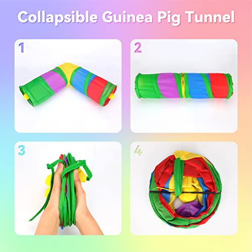 YUEPET Corner Guinea Pig Tunnel, Bunny Tunnel, Small Animal Tubes & Tunnels