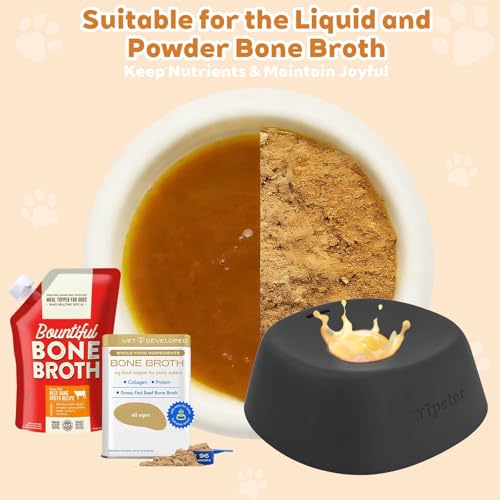 Yipetor Dog Lick Bowl, Rolled Ball-in Slow Feeder Enrichment Puzzle Toys - color: black