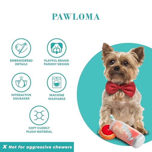 Haute Diggity Dog Pawloma Plush Dog Toy, Cocktail Parody Stuffed Chew Toys - color: Pawloma (Dusty Pink)