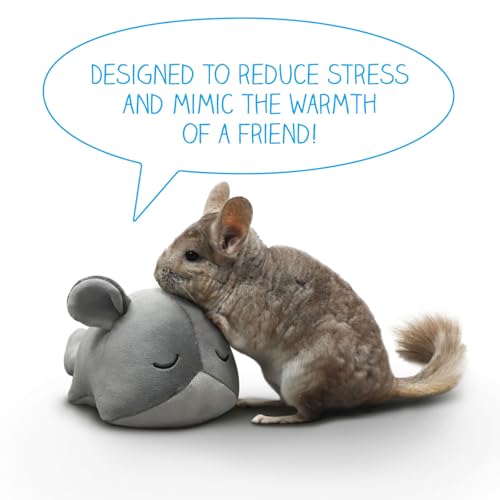 Paw Inspired Chinchilla Cuddler Plush Accessory Toy for Pets, 9 Inch, Gray