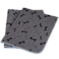 Washable Dog Pee Pads with Free Grooming Gloves,Non Slip Dog Mats with Great Urine Absorption,Reusable Puppy Pee Pads for Whelping,Potty,Training,Playpen - size: 24x48 Inch (Pack of 2)