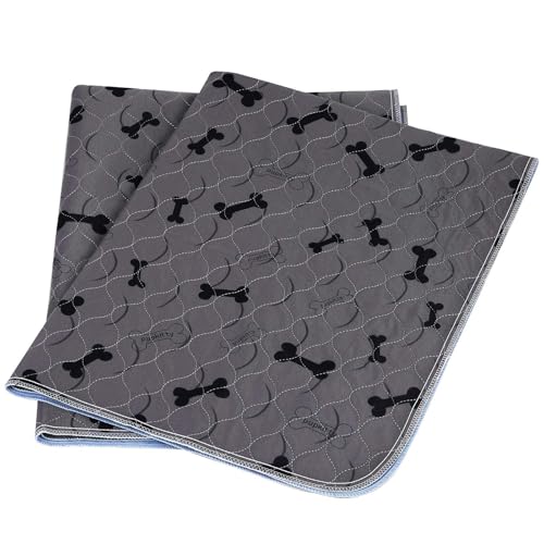 Washable Dog Pee Pads with Free Grooming Gloves,Non Slip Dog Mats with Great Urine Absorption,Reusable Puppy Pee Pads for Whelping,Potty,Training,Playpen - size: 34x36 Inch (Pack of 4)