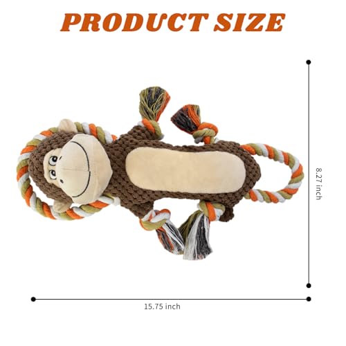 Squeaky Monkey Dog Toy for Large Dogs - style: Monkey Shape