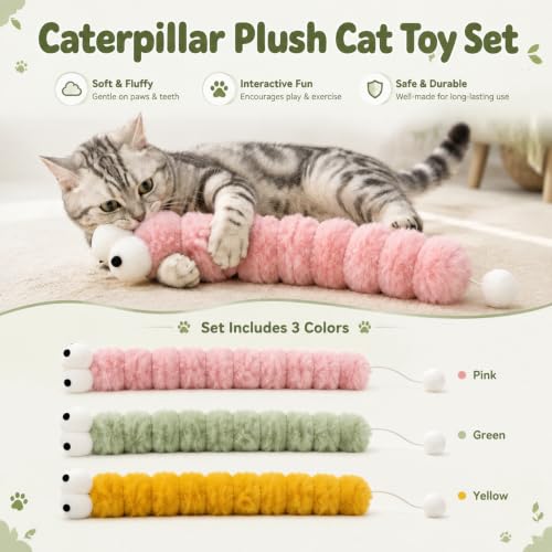 Ysenchan Cat Kicker Toy, Catnip Plush Toys for Cats, Soft Indoor Play Toys