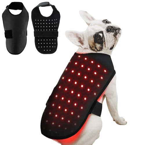 Red Light Therapy for Pets Back, 660nm 850nm Wavelength, Portable Wearable Infrared Light Device, for Dog, Cat Relieving Back Pain S Size - size: S Size