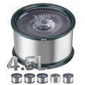 4.5L Stainless Steel Dog Water Bowl, No Spill Water Bowl for Dogs - color: Green, size: 4.5L