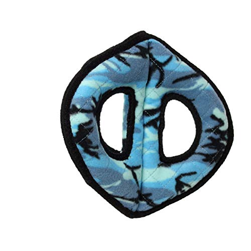 TUFFY® 2 Pack Ultimate 3Way Ring Ultra Durable Plush Dog Toys - color: 2PK Blue Camo 3Way Ring
