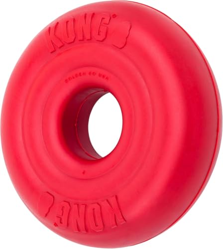 KONG Donut Dog Toy, Natural Rubber Chew Toy, for Medium/Large Dogs - size: (Medium/Large)