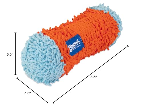 Chuckit! Indoor Fetch Tumble Bumper Dog Toy (8.5 Inch), Orange and Blue - size: Medium/Large