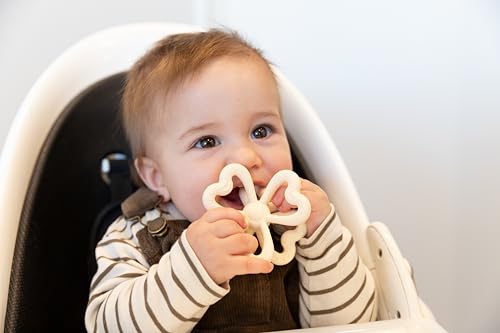 haakaa Silicone Clover Teether, Teethers for Babies 3 Months+, Copper - color: Copper