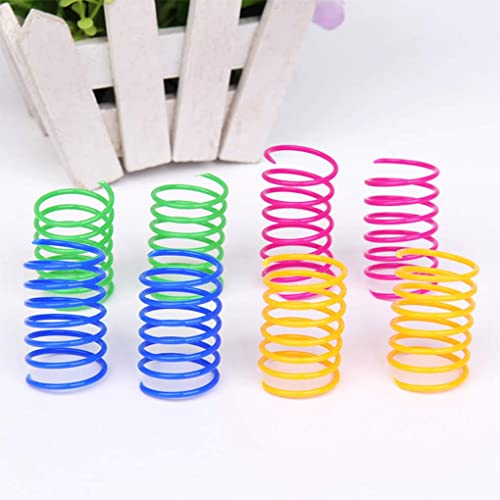 Andiker 12 Pcs Colorful Cat Spring Toys for Indoor Cats and Kittens