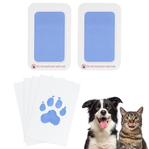 2 Set Paw Print Kit 5.7"x4.1" Paw Print Impression Sky Blue - color: Sky Blue