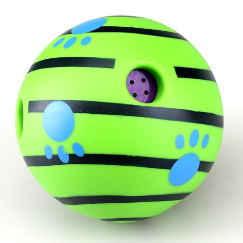 Wobble Giggle Ball, Interactive Dog Toy, Fun Giggle Sounds When Rolled or Shaken