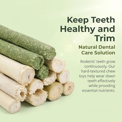 Sukh 300g Rabbit Chew Toy Set-Timothy Hay,Apple Sticks & Sweet Bamboo Stick