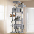 PAWZ Road XXL 81" Cat Tree Large Cats with Big Condos,Perches Sisal Posts - color: Gray, size: 81"