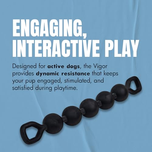 Vigor Interactive Dog Toy – Weighted & Flexible for Shake and Fetch Play – 1 lb (16 oz) - size: 16 Ounce