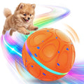 Interactive Dog Toys Ball – Automatic 3-Modes Active Rolling Balls (Orange) - color: Orange