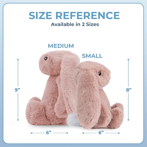 Best Pet Supplies Bunny Buddy Squeaky Plush Dog Toy - Mauve, Small - color: Bunny (Mauve), size: Small