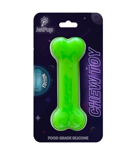 Pup Chew Toy - Bone - Human Grade Chew Toy - Human Pup Play - 100% Food Grade Silicone - (Galactic Green* Limited Edition) - color: Galactic Green, size: Large
