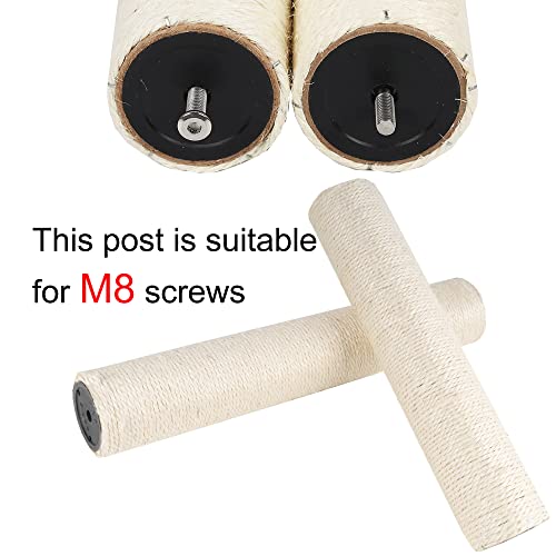 Dimaka Cat Scratching Post Replacement Pole, Cardboard and Sisal, 13.4in, 34cm - size: 13.4 in
