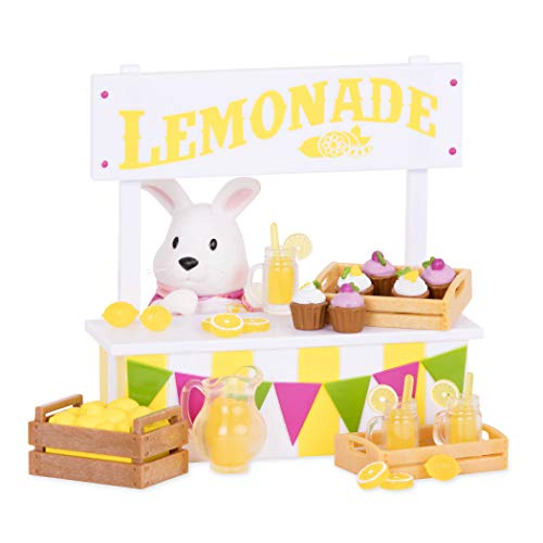 Li'l Woodzeez Lemonade Stand Playset, Rabbit Figurine, 25 Pieces, Playsets - style: Lemonade Stand