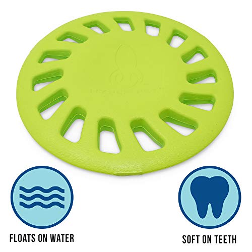 Hyper Pet Chewz Hubcap Round Lightweight EVA Foam Dog Toy, 1 Pack, Green - size: One Size, style: Hubcap