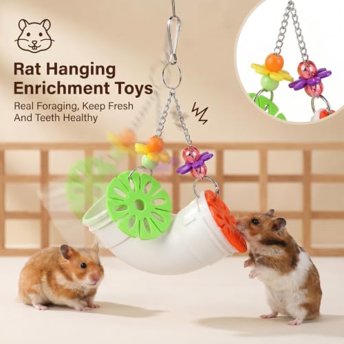 Rat Toys, Rat Foraging Toy for Various Treats Rats Cage Accessories