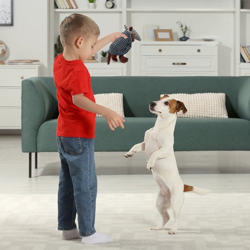 Hollypet Armadillo Squeaky Puppy Dog Toys for Small Medium Dogs, 8" - color: Dark Gray and Light Gray, size: 8 IN