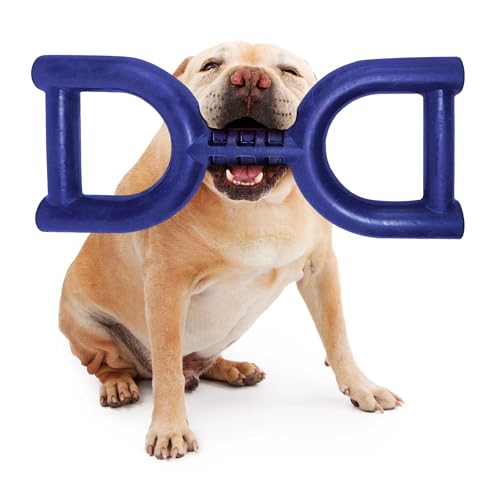 SuperChewer Tough Tug Pull Toy | Lifetime Replacement | Strong Natural Rubber | Interactive Tug-of-War Toy for Dogs | Ultra Durable Chew Toys for Aggressive Chewers | For Medium & Large Breeds - size: Large
