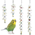 BNOSDM Bird Toys with Cuttlebone 4 Pcs Parakeet Beak Grinding Stone Natural