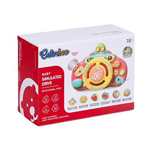 Caterbee Baby Turn and Learn Driver Steering Wheel Toys (Blue) - color: Blue