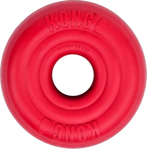 KONG Donut Dog Toy, Natural Rubber Chew Toy, for Medium/Large Dogs - size: (Medium/Large)