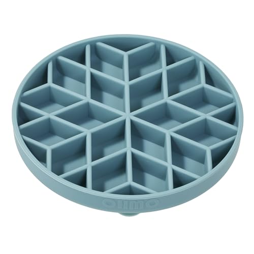 OHMO Slow Feeder Dog Bowl, 5.9" Lick Mat for Dogs, Diamond, Light Blue - color: Light Blue