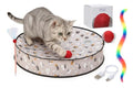 Interactive Cat Toys for Indoor Cats – Moving Ball Cat Play Mat, Interactive Toys for Cats with Rolling Motion for Exercise, Mental Stimulation & Boredom Relief, Rolling Ball in 28" Playing Mat