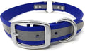 Regal Dog Products Reflective Dog Collar, Durable Metal Buckle, Small Blue - color: Blue, size: Small