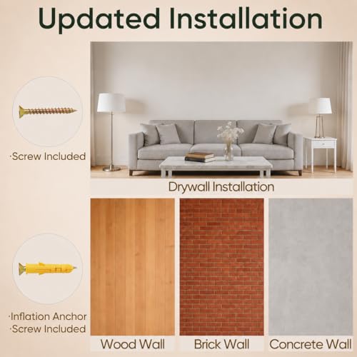 80-Inch Wall-Mounted Cat Tree with Scratching Post & 5 Perches, Beige - color: Beige