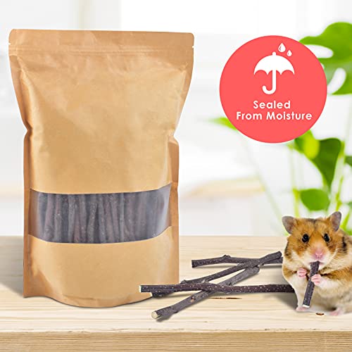 ERKOON Natural Apple Sticks 500g (1.1lb) Small Animals Molar Chew Toys Apple Branch Chew Treats for Hamster Rabbit Chinchilla Bunny Guinea Pig Squirrel (Pack of 2) - size: 1.1 Pound (Pack of 2)