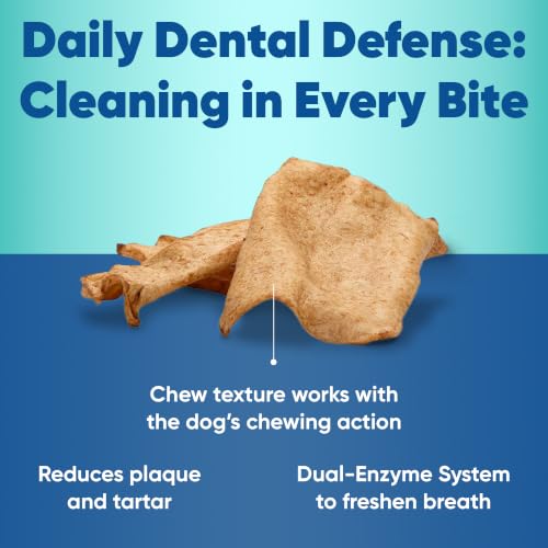 Virbac C.E.T. Enzymatic Oral Hygiene Chews for Dogs, Tartar Control, Small - size: Small 11-25lbs