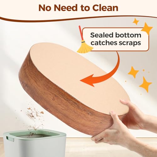 ComSaf Cat Scratcher Bed, Oval Cardboard Scratch Pad Bowl for Indoor Cats