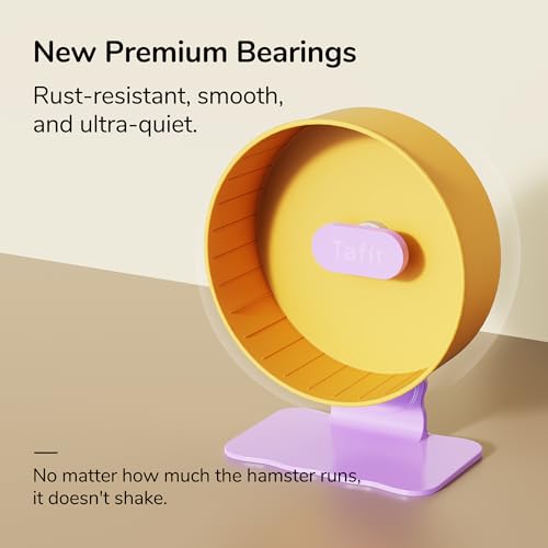 Super‑Silent Hamster Exercise Wheel – 8.66‑inch Quiet Running Spinner - color: Nut Brown, size: 8.7inch