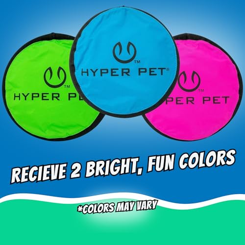 Hyper Pet Flippy Flopper Flying Disc Soft Dog Toy 9 Inch, Floats, 6 Pack - size: 9" Pack of 6