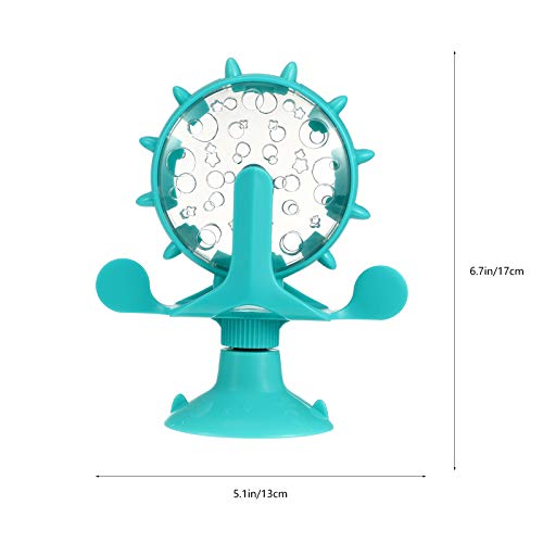 Ipetboom Cat Feeding Toy Rotating Windmill Treat Dispenser Pet Slow