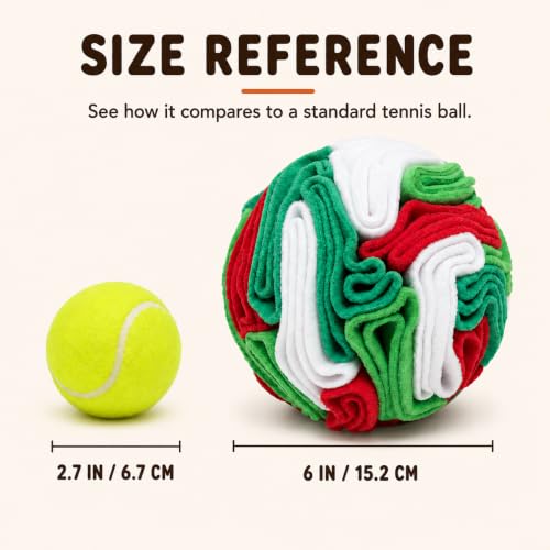 Multi-Color Snuffle Ball for Dogs, Nature-Themed Camouflage Slow Feeder Toy, Dirt-Hiding Design for Indoor/Outdoor Mental Enrichment, Puzzle Game for All Breed Sizes,Machine Washable - color: White & Green, size: Medium